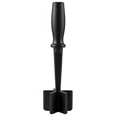 Imagem de Garfo Desfiador de Carne Profissional, Utensílio de Cozinha Antiaderente em Plástico Preto, Separador e Cortador Manual para Carne