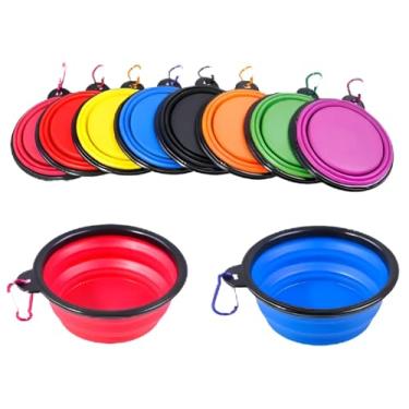 Imagem de Kit 2 Comedouro e Bebedouro Retrátil Pote Pet para Água e Ração Cães e Gatos 350ml Cor aleatória