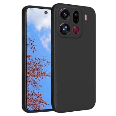 Imagem de Yarxiawin Capa de telefone para Oppo Find X9 Pro 5G, toque macio e sedoso para Oppo Find X9 Pro, capa protetora de silicone à prova de choque, fina, antiimpressão digital, estética (preta)