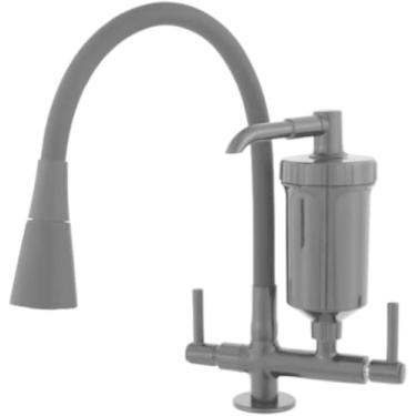Imagem de Torneira Preta Com Filtro Para Cozinha, Balcão, Bancada, Mesa, 100% Flexível, Tubo em Inox Revestido