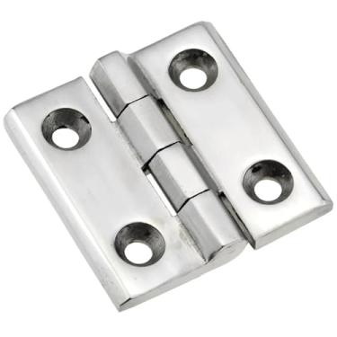 Imagem de 1 dobradiça industrial engrossada de aço inoxidável 304 dobradiça industrial 40 x 40 mm 50 x 50 mm 60 x 60 mm CL236-50/60/40 mm plano espelho/cetim (40 x 40 x 5 mm)