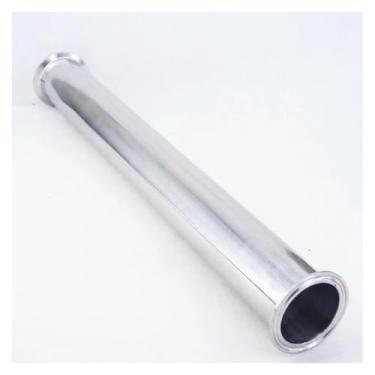 Imagem de Braçadeira tripla de 5.1 cm x 51 mm OD tubo carretel comprimento do tubo 458 mm (18") para Homebrew SUS304 aço inoxidável