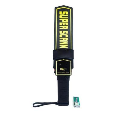 Imagem de Detector Metais Manual Portátil Bateria Recarregável Cor - Shopbr