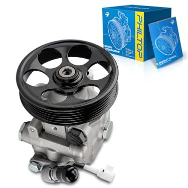 Imagem de PHILTOP Bomba de direção hidráulica 21331 com polia, adequada para 2009-2010 Forester Naturally Aspirated, 2008-2012 Impreza Naturally Aspirated, Substitui OE 21331, 3307, 34430FG010, 34430FG0109L