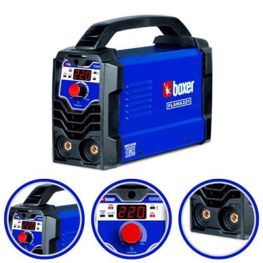 Imagem de Máquina de Solda Elétrica 220 Amperes Inversora Portátil Boxer Flama 2