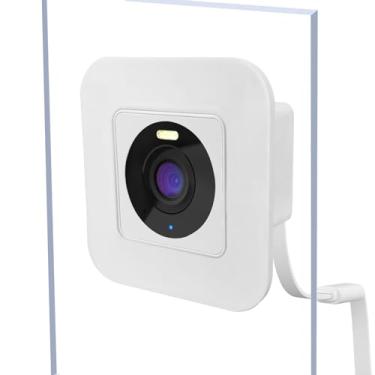 Imagem de 2 Pack Window Mount fits for Wyze Cam OG Camera,Self Adhesive Camera Holder Attach to Single Pane Glass Wall , Monitoring Outdoor Though The Insides Window of House, Car,Office and Workshop