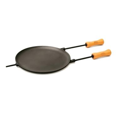 Imagem de Chapa Disco Redonda Ferro Fundido E Cabo Panela Mineira 35cm