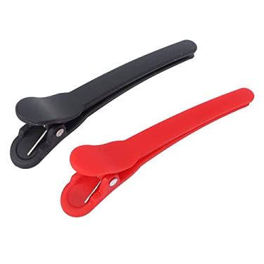 Imagem de Yinhing 24 Peças Presilhas de Estilo de Cabelo Clipes Bico de Pato Clipes de Corte Profissional para Cabeleireiro Acabamento Fosco Ferramentas de Salão Em Vermelho e Cores