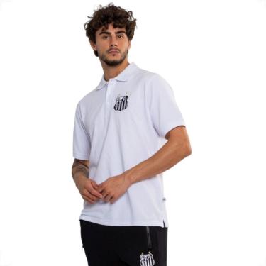 Imagem de Camiseta Polo Piquet Santos Oficial Masculina-Masculino