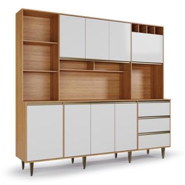 Imagem de Armário de Cozinha 8 Portas 3 Gavetas Nicho Versatti - Batrol Móveis