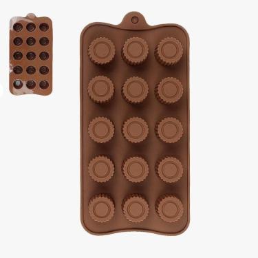 Imagem de Forma Para Chocolate Silicone Bombom Redondo - Tudo em Caixa