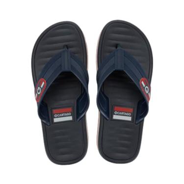 Imagem de Chinelo Masculino Conforto Tira Larga com Palmilha Macia e Solado Antiderrapante para Uso Diário (Classic Blue, BR, Adulto, Numérico, 42)