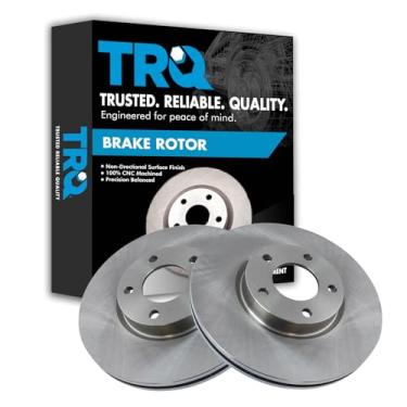Imagem de TRQ Conjunto de par de rotores de freio a disco dianteiro para Mazda 5 2004-2013 3/2006-2015