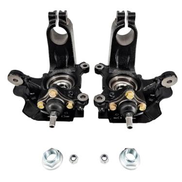 Imagem de DOUQANG Par de junta de direção dianteira e rolamento do cubo da roda esquerda direita para Ram Promaster 1500 2500 3500 2017 2018 2019 2020 Ram Promaster 1500 2500 3500 com proteção contra poeira