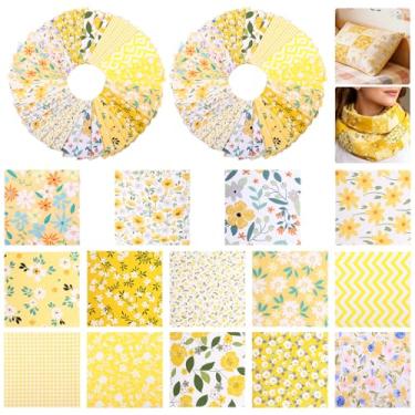 Imagem de Pacote de berloques de 126 peças para acolchoamento, 12,7 cm, tecido 100% algodão, quadrado, pré-cortado, acolchoado, patchwork, floral, para costura, faça você mesmo, projeto de artesanato, cobertor