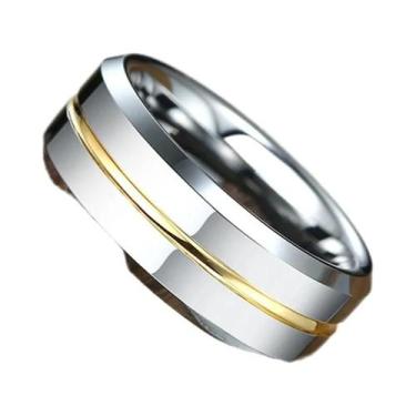 Imagem de Aliança De Casamento Masculina Em Carboneto De Tungstênio Preto Fosco 