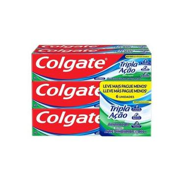 Imagem de Creme Dental Colgate Tripla Ação Menta Original 90g 6 unidades