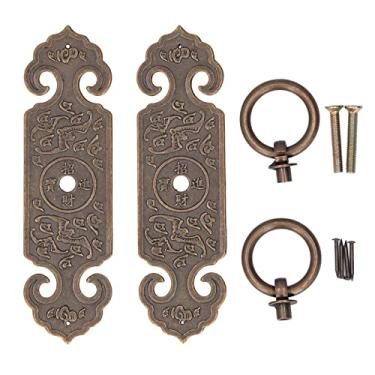 Imagem de Maçaneta antiga Ainoli com design retrô, linda e requintada, resistente à corrosão, maçaneta de latão para gaveta, porta de armário