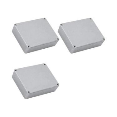 Imagem de Caixa De Metal De Alumínio 1590BB Para Pedal De Guitarra, 3 Peças, Enc