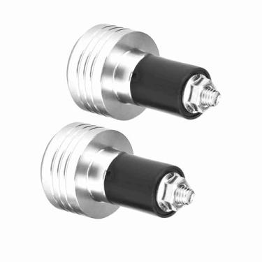 Imagem de Generic Extremidade Universal para Guidão de Motocicleta, 22mm de Alumínio, Plugue Antiferrugem, Adequado para, Adequado para Pilotos (Prata)