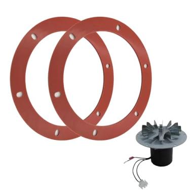 Imagem de Ynxgzcan Substituição de vedação de silicone de 17,8 cm para Whitfield (Lennox) #61050041 Perfil de fogão a pellets 20/30 motor de exaustão de combustão peça 61050041/12050011 (pacote com 2)