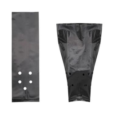 Imagem de Sacos De Plástico PE Pretos Para Plantio De Mudas, 50 Peças, Vaso Resp