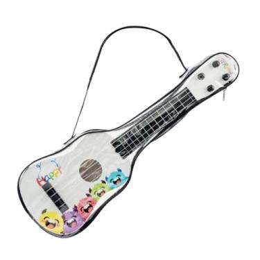 Imagem de YIJU Ukulele infantil de 4 cordas, brinquedo musical, com bolsa para guardar, para meninos e crianças, Branco
