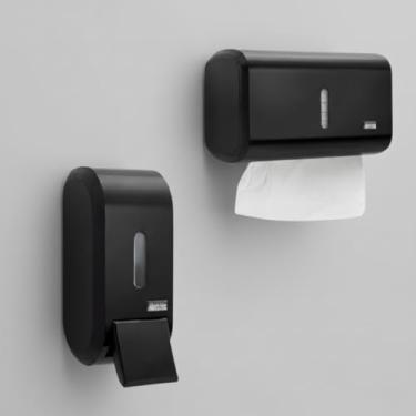 Imagem de Kit Dispensador Elegante Alcool Gel ou Sabonete Liquido E Papel Toalha (KIT SABONETEIRA+TOALHEIRO)