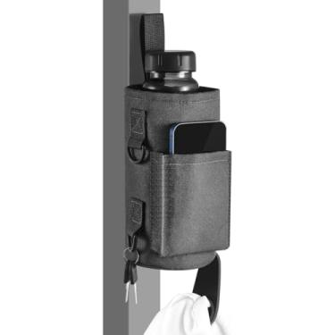 Imagem de TOUGHMATE Bolsa magnética para garrafa de água para academia, suporte de garrafa pequeno com ímã ultra forte para homens e mulheres, fixação segura em superfícies metálicas, design compacto para