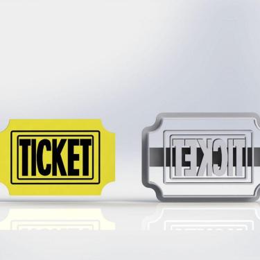 Imagem de Cortador Cinema Ticket Tamanho 5cm