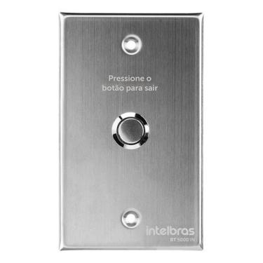 Imagem de Acionador De Abertura Inox Embutir Intelbras BT5000in