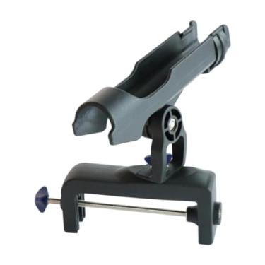 Imagem de YIJU Suporte para vara de pesca em barco, leve, ajustável e compacto, ideal para pesca de corrico em bordas de corrimãos, e canoas.