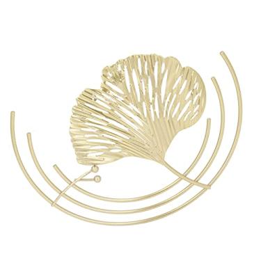 Imagem de Acouto Decoração de Parede de Folha de Metal Esculturas de Parede de Ferro Decoração de de Folha de Metal Dourada Sala de Estar Quarto Esculturas de de Casa Casa e Cozinha / Produtos de para / para Ac (C)