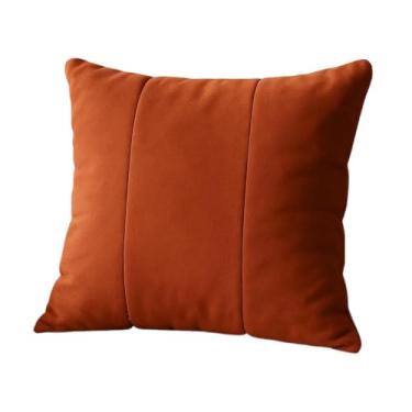 Imagem de Almofadas Cheia E Decorativas Ziper Invisivel(Suede Terra cota,Kit 4 Almofadas)