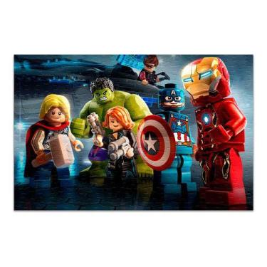 Imagem de Quebra-cabeça Personalizado Lego Avengers 60 Peças
