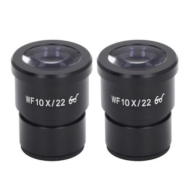 Imagem de Phefop Oculares Largas do Microscópio de 2 Pces, Oculares Biológicas óticas de 22mm 10x Adaptadores Claros da Lente do Microscópio para o Laboratório Binocular Triocular Laboratório