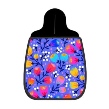 Imagem de Lixeira De Carro Organizador Lixinhocar Tulipas Pontilhadas