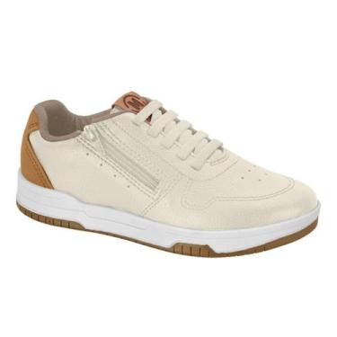 Imagem de Tênis Molekinho Infantil Casual Com Zíper Original 2852102, Branco, 29
