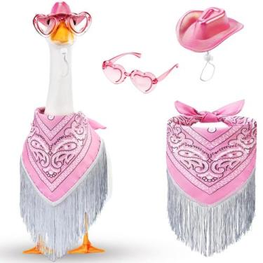 Imagem de Disfraz de Ganso Vaquera Disco Sunnymove con Bandana de Flecos Rosa