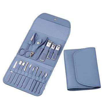 Imagem de Kit de Pedicure e Ferramentas Conjunto Portátil Cortadores Unhas com Lixa Trimmer Cortador Sobrancelhas Ferramenta Remoç