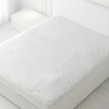 Imagem de Plumasul Protetor de Colchão Bamboo 100% Impermeável Queen 160x200x40cm