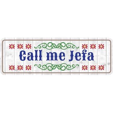 Imagem de Placa de porta ou parede Standard Plus Call me Jefa | Placas espanholas engraçadas para lojas e empresas - Médio