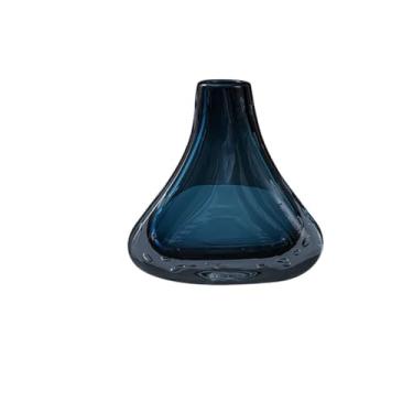 Imagem de Vaso de vidro para decoração de sala de estar, varanda, flores secas e flores frescas, vaso de vidro hidropônico, vaso de mesa (A)