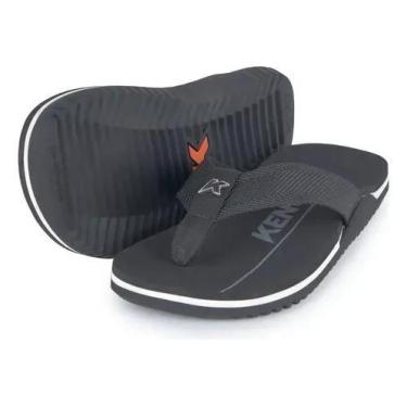 Imagem de Sandália N K Chinelo Masculino/Feminino, Preto, Branco, 38