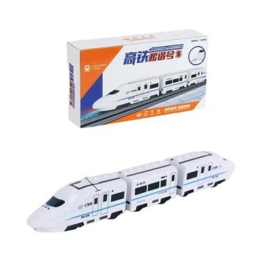 Imagem de Trem Elétrico De Alta Velocidade Para Crianças, Brinquedo DIY De Simul