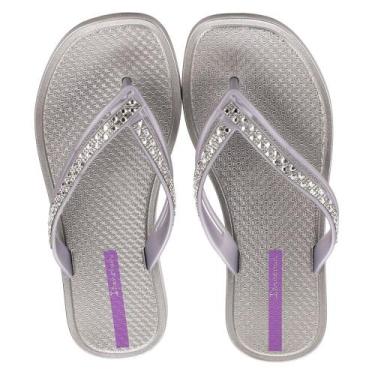 Imagem de Chinelo feminino cristal ipanema 27267, Prata, 36