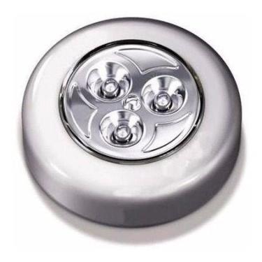 Imagem de kit 6 Luminária Toque Sem Fio 3 Led A Pilha Com Fita Adesiva - Toledo,