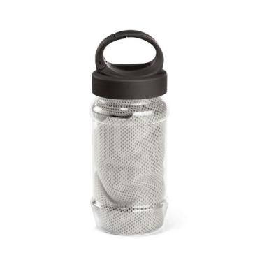 Imagem de Toalha Academia Exercícios Refrescante Com Garrafa  - ZINGO SHOP, Cinz