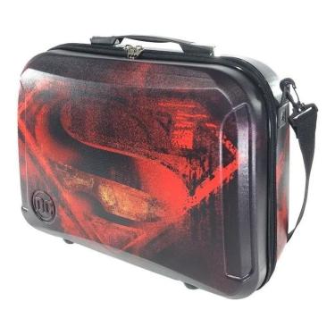 Imagem de Mochila Mala De Mão Rígida Superman Escolar Viagem Com Alça