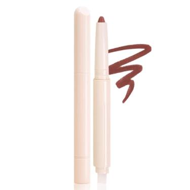 Imagem de SUAKE Plump Matt Lipstick Lipliner Pencil Pack, giz de cera à prova d'água com borrão de silicone para definir contornos e esculpir lábios, fórmula cremosa suave de longa duração para maquiagem labial
